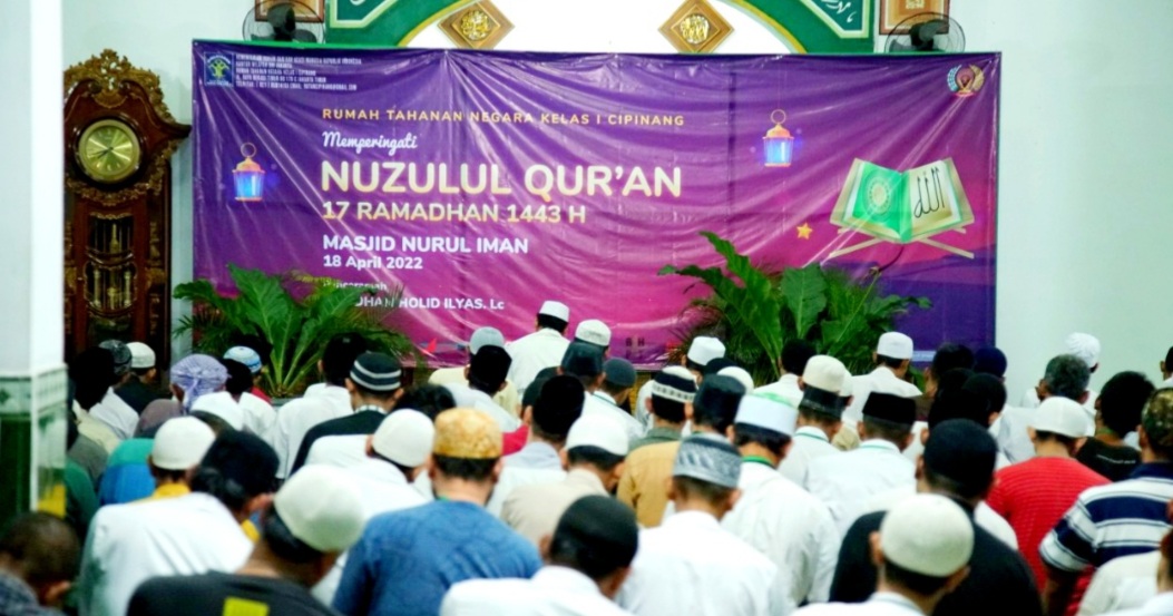 Peringati Nuzulul Quran, Warga Binaan Rutan Cipinang Khatam Al Quran
