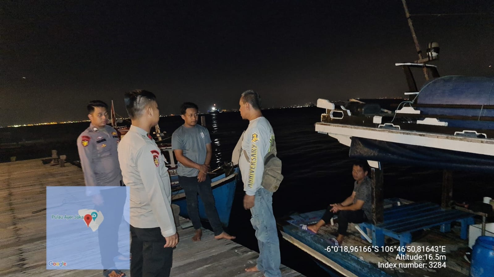 Satuan Polair Polres Kepulauan Seribu Melaksanakan Patroli Malam Rutin, Jaga Kamtibmas dan Sambang ke Nelayan 