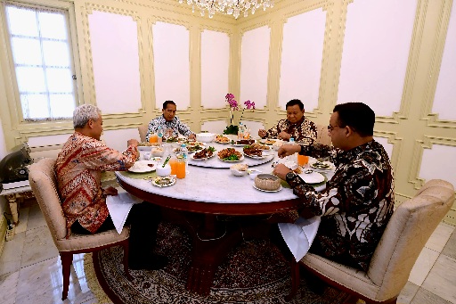 Prabowo Beberkan Makan Siang yang Disantap bareng Jokowi dan Bacapres Lainnya, Soto plus Lontong