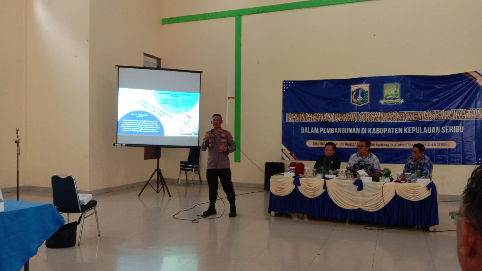 Kasat Binmas Hadiri Kegiatan Peningkatan Peran Ormas dalam Pembangunan di Kepulauan Seribu
