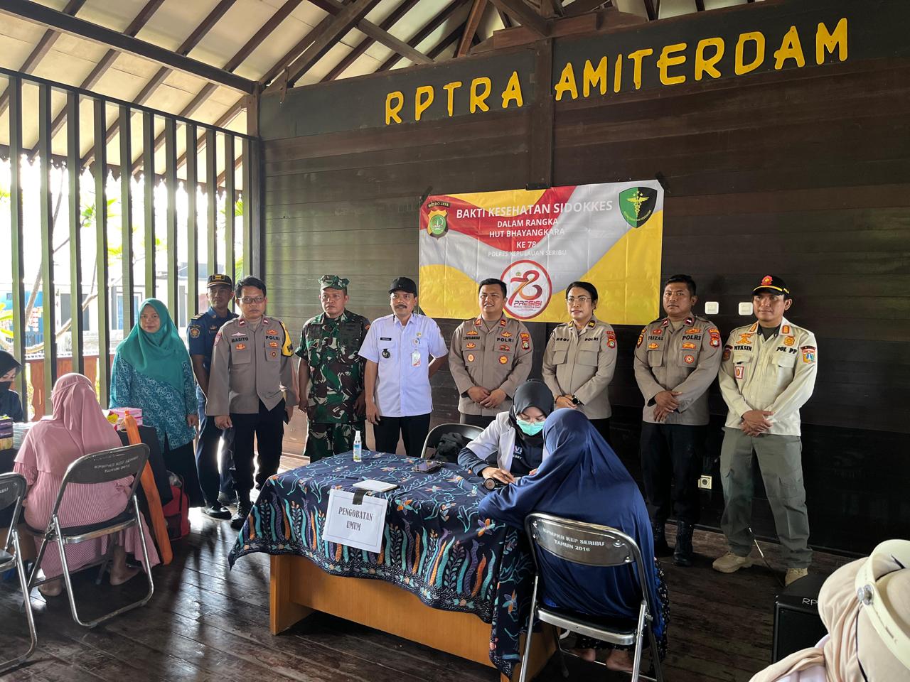 Polres Kepulauan Seribu Gelar Bhakti Kesehatan di Pulau Untung Jawa