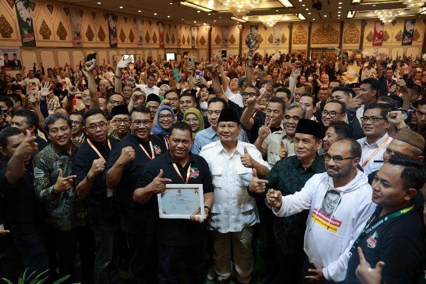 Relawan Samawi Deklarasi Dukung Prabowo: Kaum Sarungan Tegak Lurus Pak Jokowi