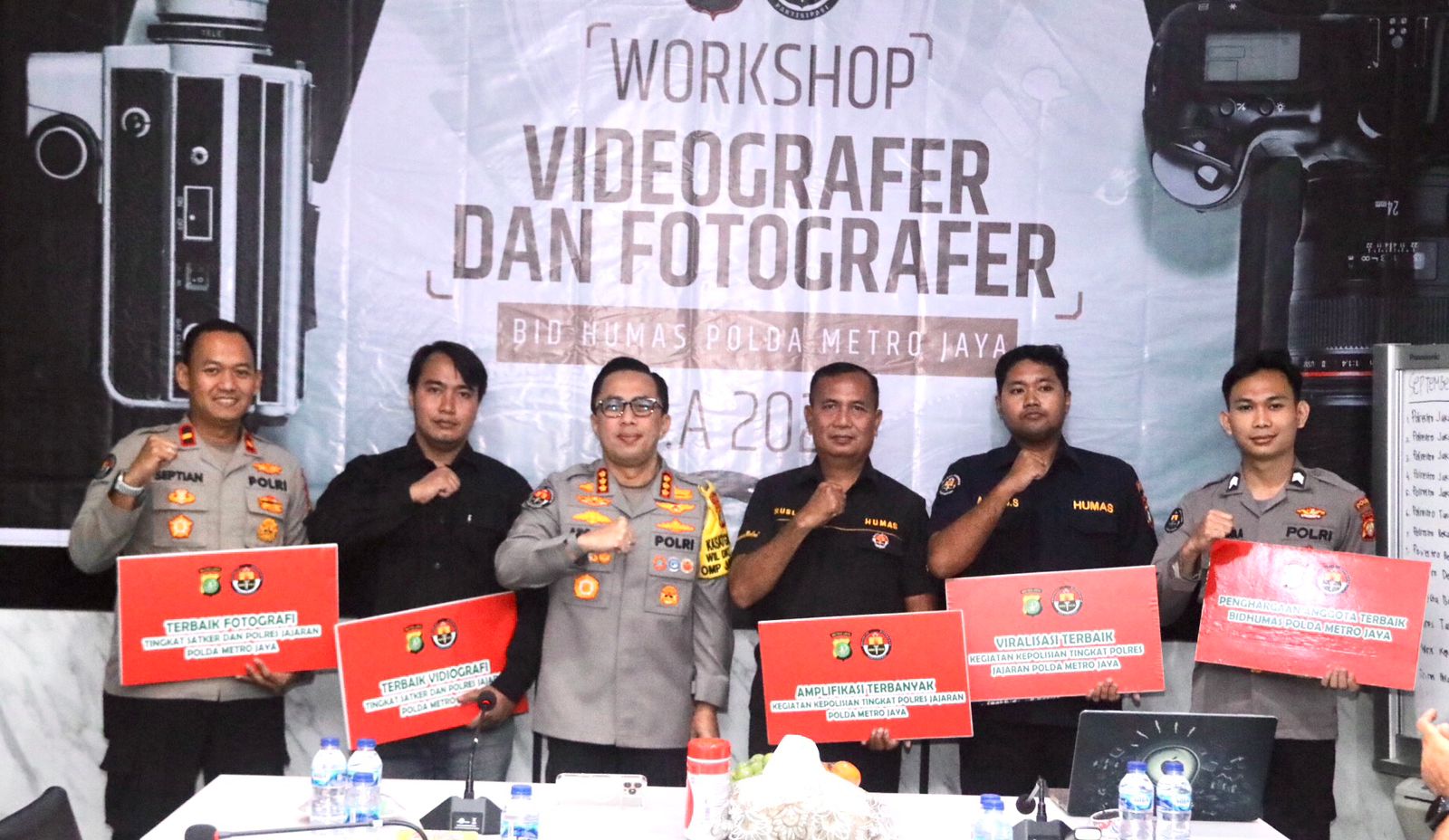 Workshop Fotografi dan Videografi serta penghargaan yang Berprestasi oleh Bidhumas Polda Meto Jaya