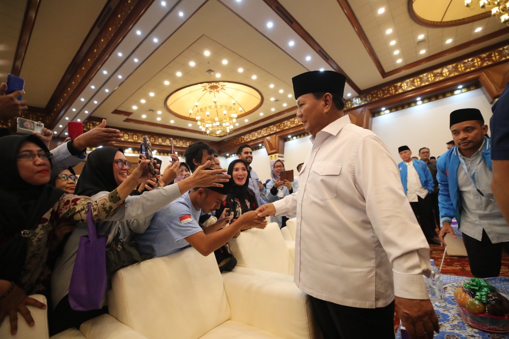 Terima Deklarasi Dukungan Generasi Muda Islam, Prabowo: Ini Membesarkan Hati Saya