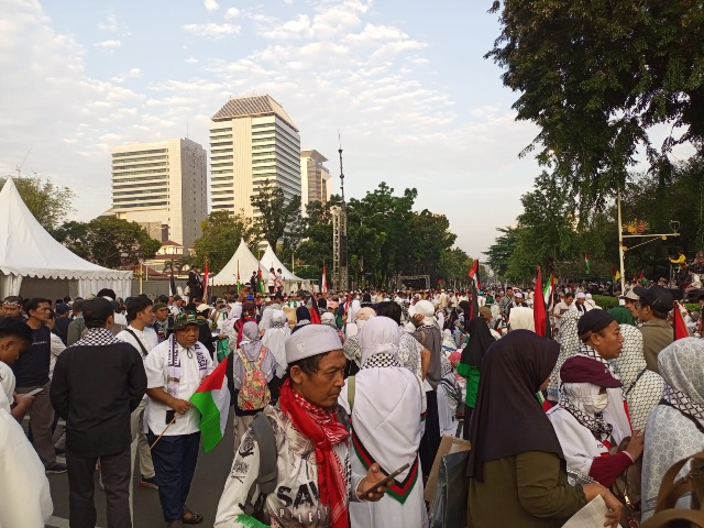 Polri Terjunkan 1.309 Personil, Amankan Aksi dari Aliansi Rakyat Indonesia Bela Palestina