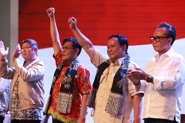 Momen Prabowo Didoakan Sehat oleh Emak-emak di Deklarasi Prabu Bareng Budiman Sudjatmiko