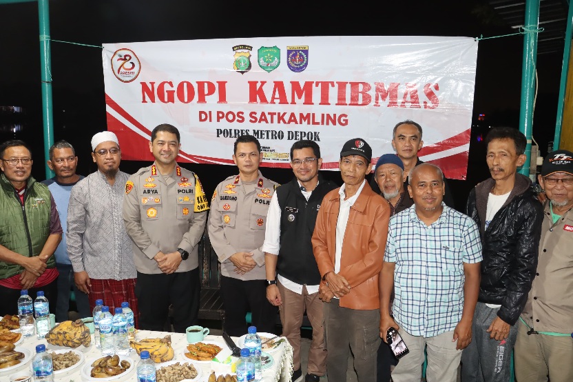 Kapolres Metro Depok Gelar Ngopi Kamtibmas