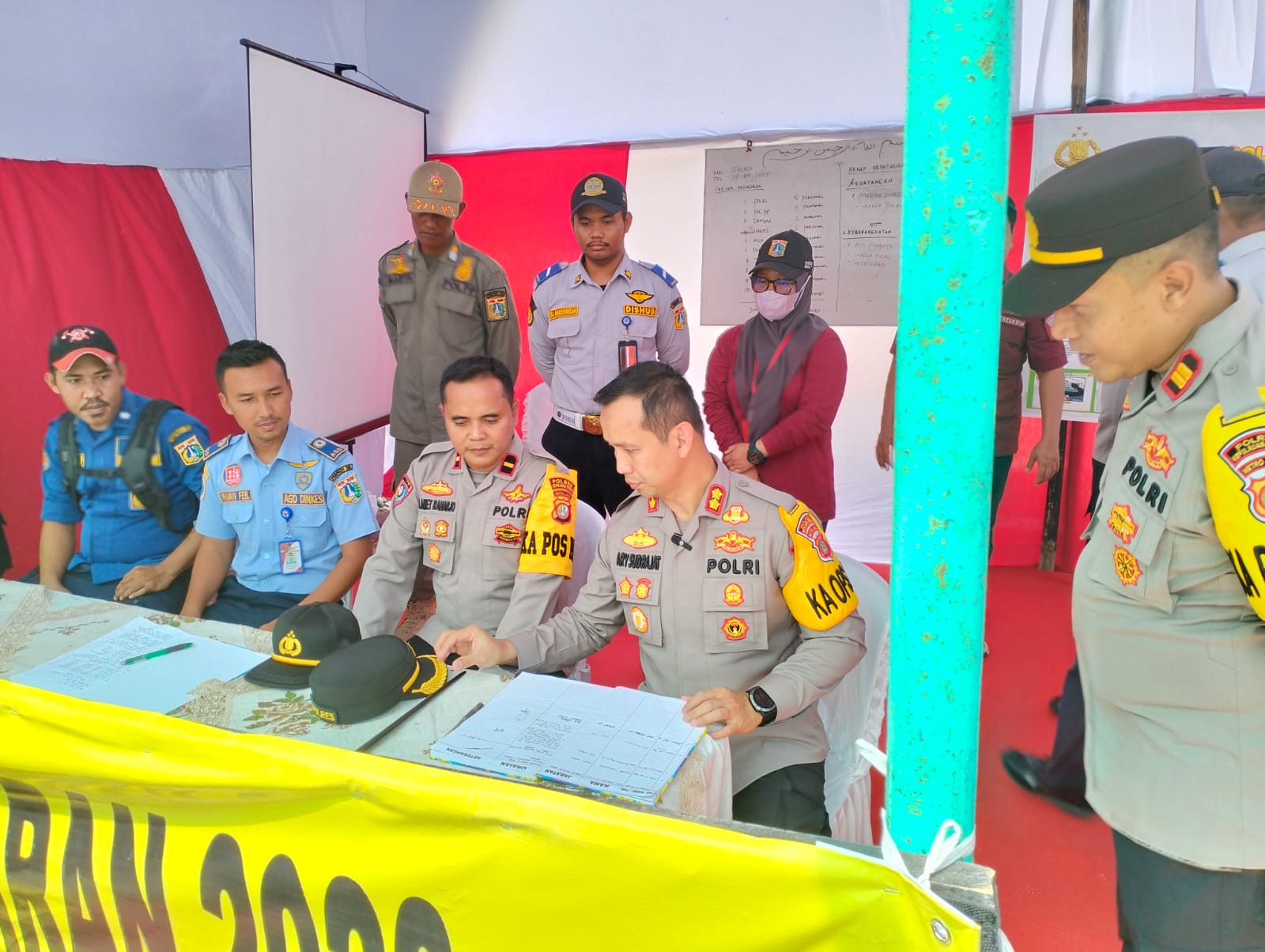 Kapolres Kepulauan Seribu Tinjau Langsung Kesiapan Pospam Operasi Kepolisian Terpusat "Ketupat Jaya-2023"