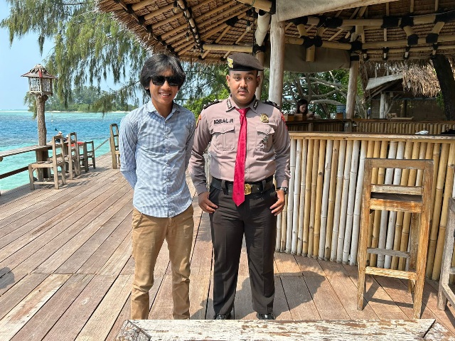 Sat Pam Obvit Polres Kepulauan Seribu Amankan Wisata di Pulau Macan