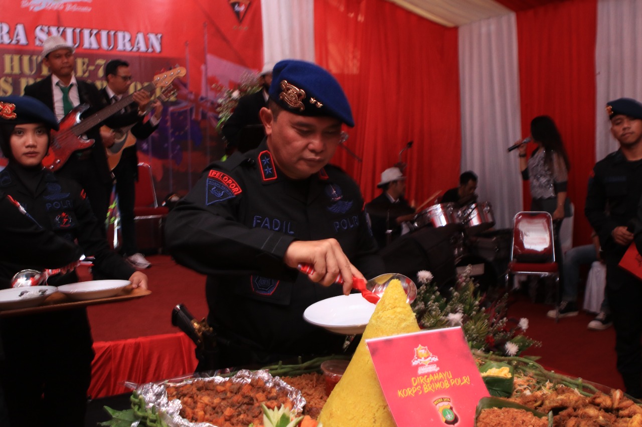 Kapolda Metro Jaya Hadiri Syukuran peringatan Hari Ulang Tahun Ke-77 Korps Brimob Polri