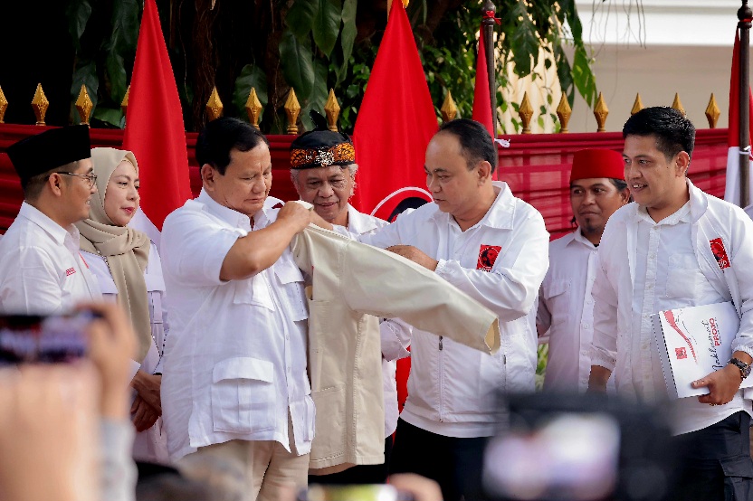 Terima Dukungan Projo, Prabowo: Saya Sepenuh Hati Bersatu dengan Jokowi, Tidak Lain di Depan dan Belakang