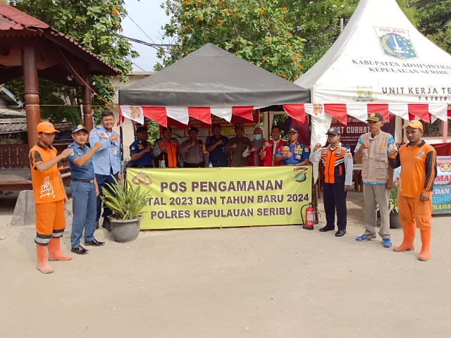 Polsek Kepulauan Seribu Selatan Jaga Keamanan Melalui Kegiatan Operasi Kepolisian Lilin Jaya 2023 dan Tahun Baru 2024