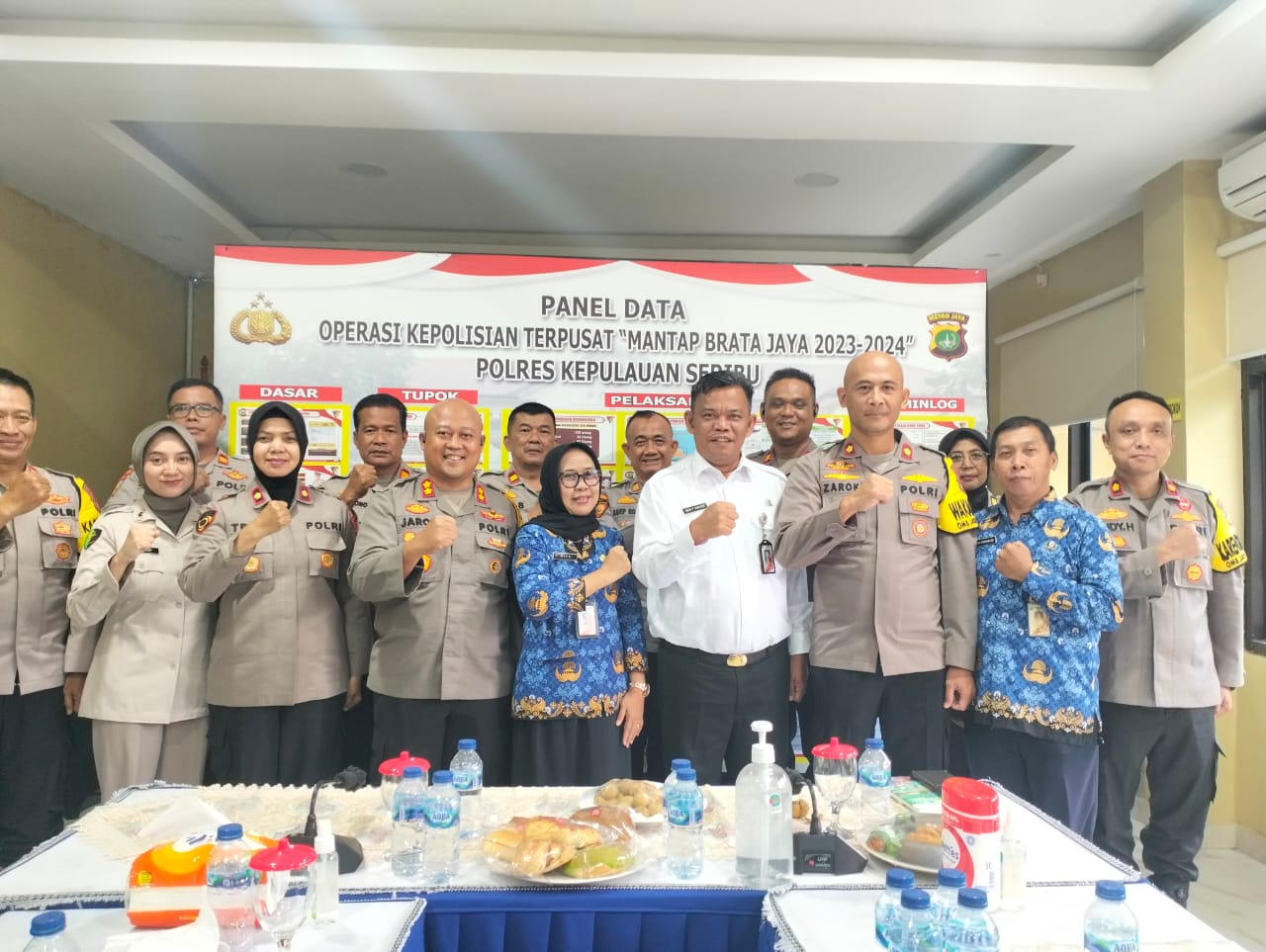 Kapolres Kepulauan Seribu Hadiri Penandatanganan Nota Kesepahaman Antara Kementerian Pertanian dan Kepolisian Negara Republik Indonesia untuk Jaga Ketahanan Pangan