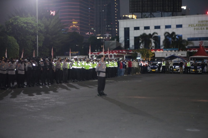 PMJ Gelar Apel Patroli Malam, Agar Jakarta Aman dan Kondusif