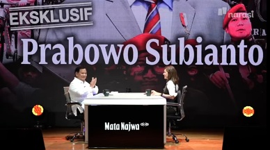 Prabowo Menjawab Najwa Shihab Soal Mengapa Masih Maju Capres: Selama Ada Kekuatan, Saya Selalu Menyediakan Diri untuk Bangsa