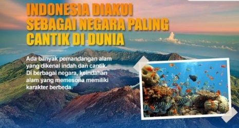 Bangga, Indonesia Dinobatkan Sebagai Negara Terindah Di Dunia