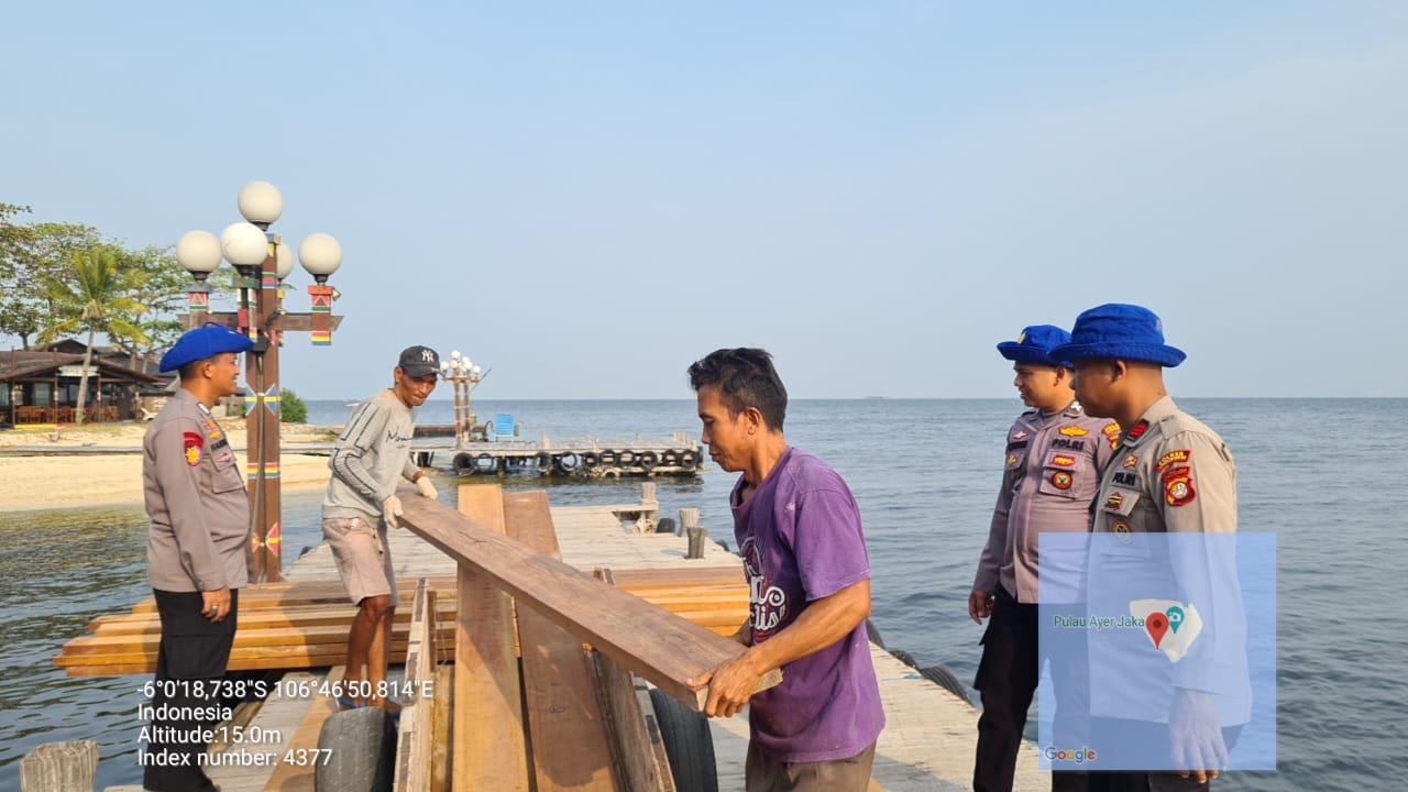 Patroli Laut Satpolairud Polres Kepulauan Seribu Jaga Keamanan dan Objek Vital di Perairan