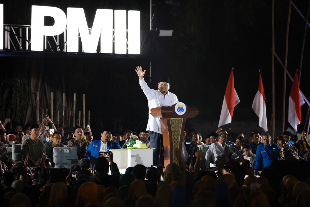 Hadiri Harlah ke-63 PMII, Prabowo Dorong Mahasiswa untuk Berani dan Kuasai Ilmu Pengetahuan