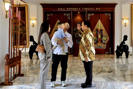 Prabowo Dikunjungi Cipung dan Raffi Nagita ke Kemhan: Double Gemoy