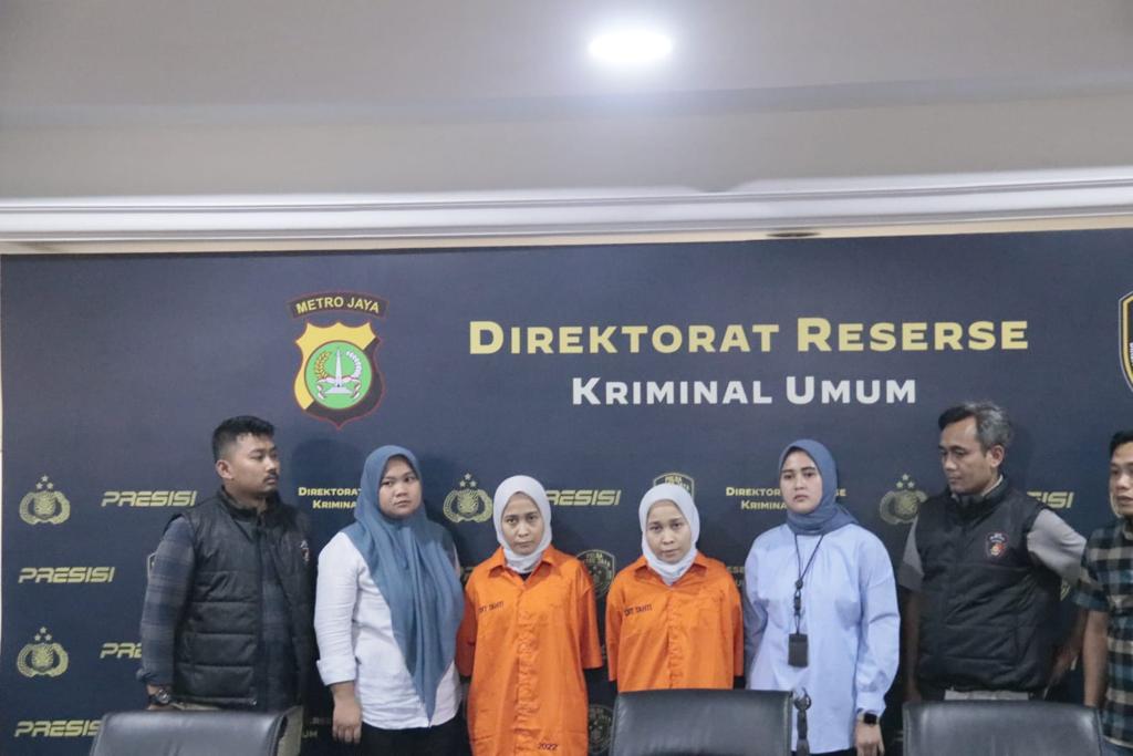 Polisi Tangkap si Kembar Rihana Rihani Modus HP Pre Order Raup Puluhan Miliar