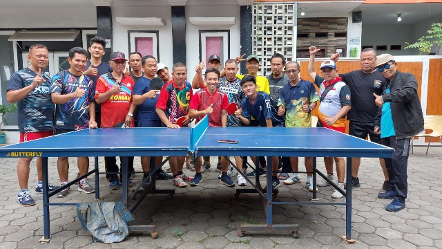 PTM Akrab Kampung Buaran Meriahkan HUT RI Ke-78 Gelar Pertandingan Tenis Meja Persahabatan