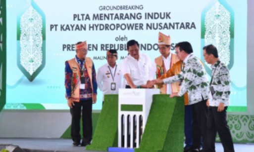 Presiden Jokowi Resmikan Pembangunan PLTA Mentarang