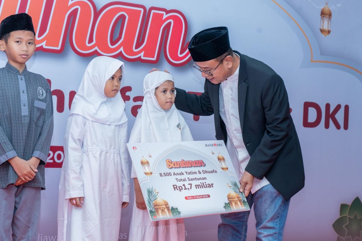 Bank DKI Salurkan Santunan Rp1,7 Miliar Bagi Anak Yatim dan Dhuafa di Berkah Ramadhan