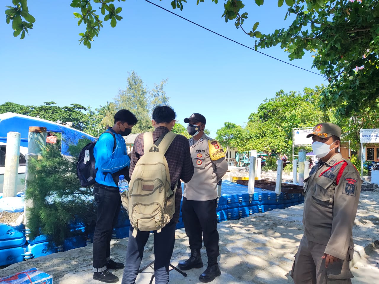 PPKM Level 2, Tiba di Pulau Pari 101 Warga dan Wisatawan Diwajibkan Taat ProKes dan Scan Barcode Peduli Lindungi