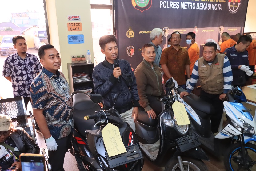 Kasus Pencurian Sepeda Motor di Bekasi, Pelaku dan Penadah berhasil Diamankan