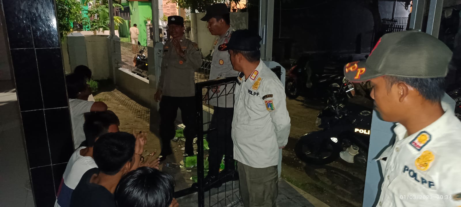 Patroli Malam Polsek Kep. Seribu Utara Sinergi Dengan Instansi Terkait