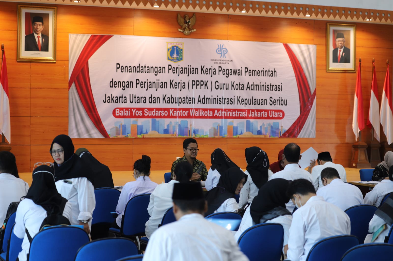 Ratusan Guru di Jakut dan Kepulauan Seribu Tandatangani Kontrak Kerja PPPK