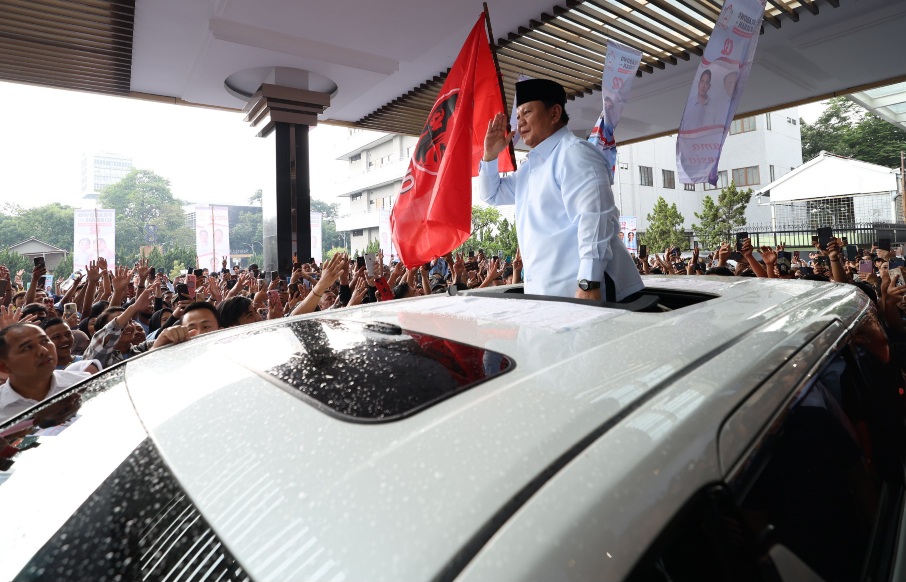 Prabowo Hadiri Deklarasi Dukungan Relawan Gempita di Bandung, Disambut Teriakan Presiden