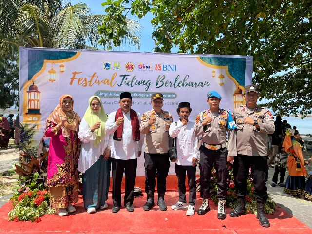 Kapolsek Kepulauan Seribu Selatan Hadiri Festival Tidung Berlebaran 2026, Dorong Kolaborasi dan Sosialisasi Layanan 110
