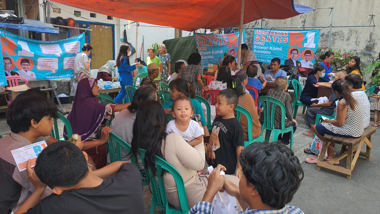 Pengawasan Dan Pengamanan Kampanye Paslon No. 1 di Pasar Baru Sawah Besar