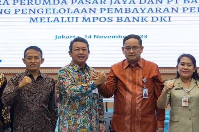 Bank DKI dan Pasar Jaya Jalin Kerja Sama untuk Permudah Pengelolaan Pembayaran Pedagang Pasar