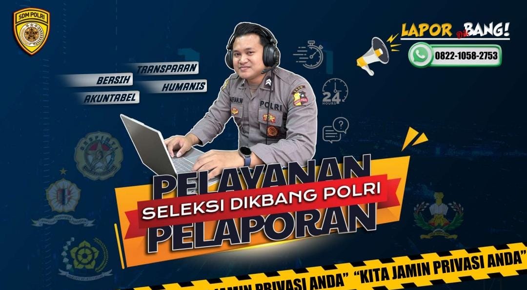 Buka Seleksi Dikbangpimti 2024, SSDM Polri Luncurkan Layanan "Laporbang"