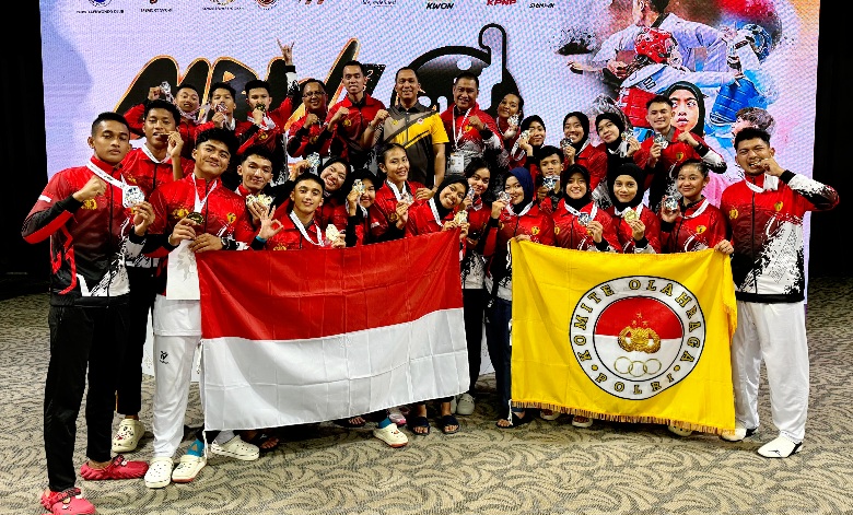 Tim Taekwondo Garbha Presisi Polri mendulang prestasi di kejuaraan Taekwondo Internasional di Malaysia 2024