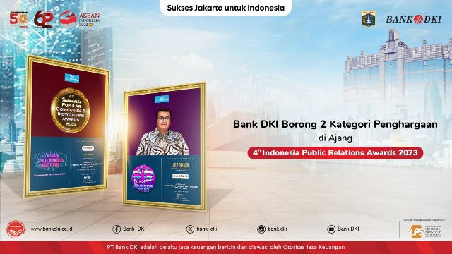 Bank DKI Borong 2 Kategori Penghargaan di Ajang 4th Indonesia Public Relations Awards 2023
