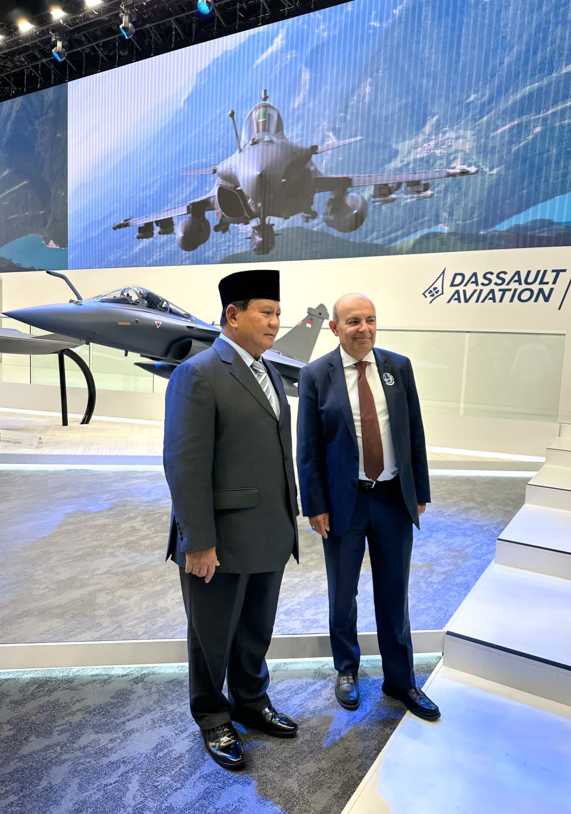 Prabowo Hadiri Paris Air Show 2023, Miniatur Rafale Indonesia Dipamerkan