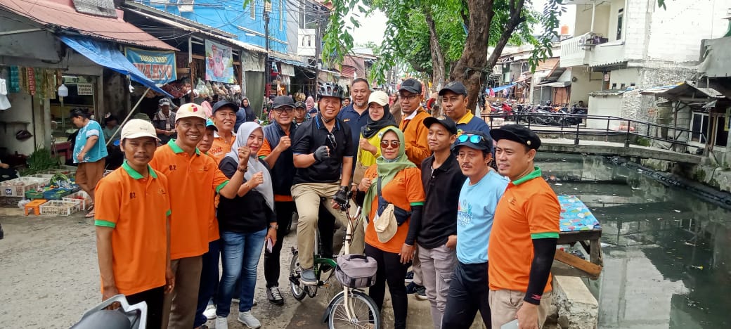 Wali Kota Jakut Tinjau Kerja Bakti di Jalan Bendungan Melayu