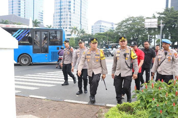 1.389 Personil Polri, Siap Amankan Unjuk Rasa di Patung Kuda, Kemenkominfo dan Kemendag