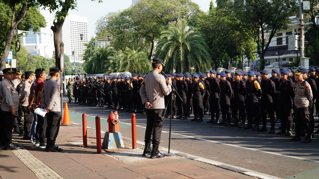 Polri Siapkan 1.676 Personil, Amankan Obyek Vital di Wilayah Jakarta Pusat