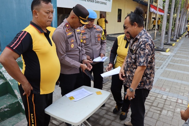 Polres Kepulauan Seribu Lakukan Pengecekan Senpi Anggota di Marina Ancol