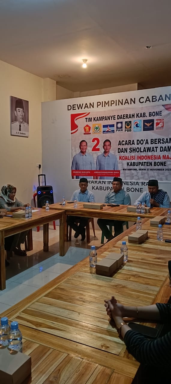 Tim Kampanye Daerah Prabowo Gibran Kabupaten Bone Gelar Dzikir dan Doa Bersama Menyongsong Kampanye