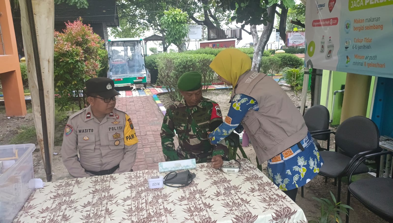 Polsek Kepulauan Seribu Selatan Buka Posko Kesehatan di Pulau Tidung dan Pulau Untung Jawa Pasca Pemilu 2024