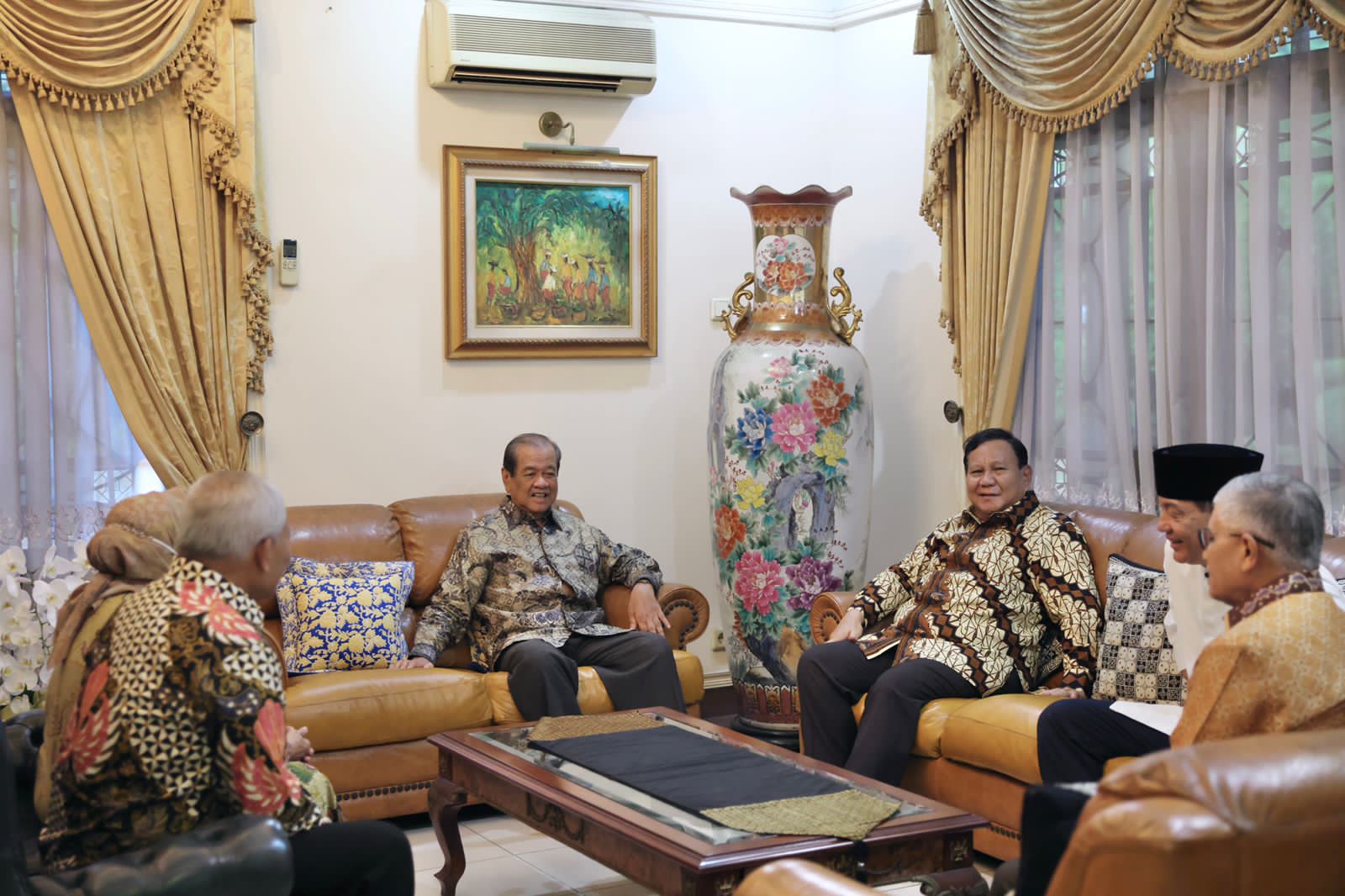 Prabowo Silaturahmi Lebaran ke Seniornya, Laksamana TNI (Purn.) Widodo A.S