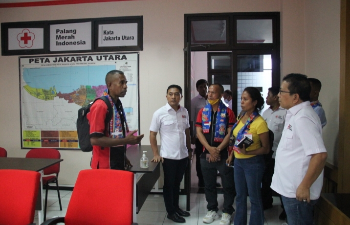 Palang Merah Timor Leste Pelajari Manajemen Dapur Umum PMI Jakut