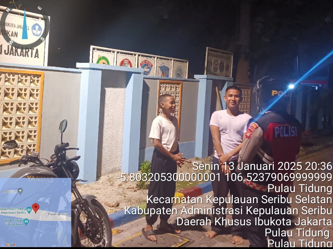 Patroli Malam Perintis Presisi di Pulau Pari: Wujudkan Keamanan dan Kenyamanan Wisatawan