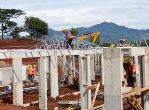 Kementerian PUPR Bangun 21 Rumah Instan Sederhana Sehat Bagi Bencana Cianjur