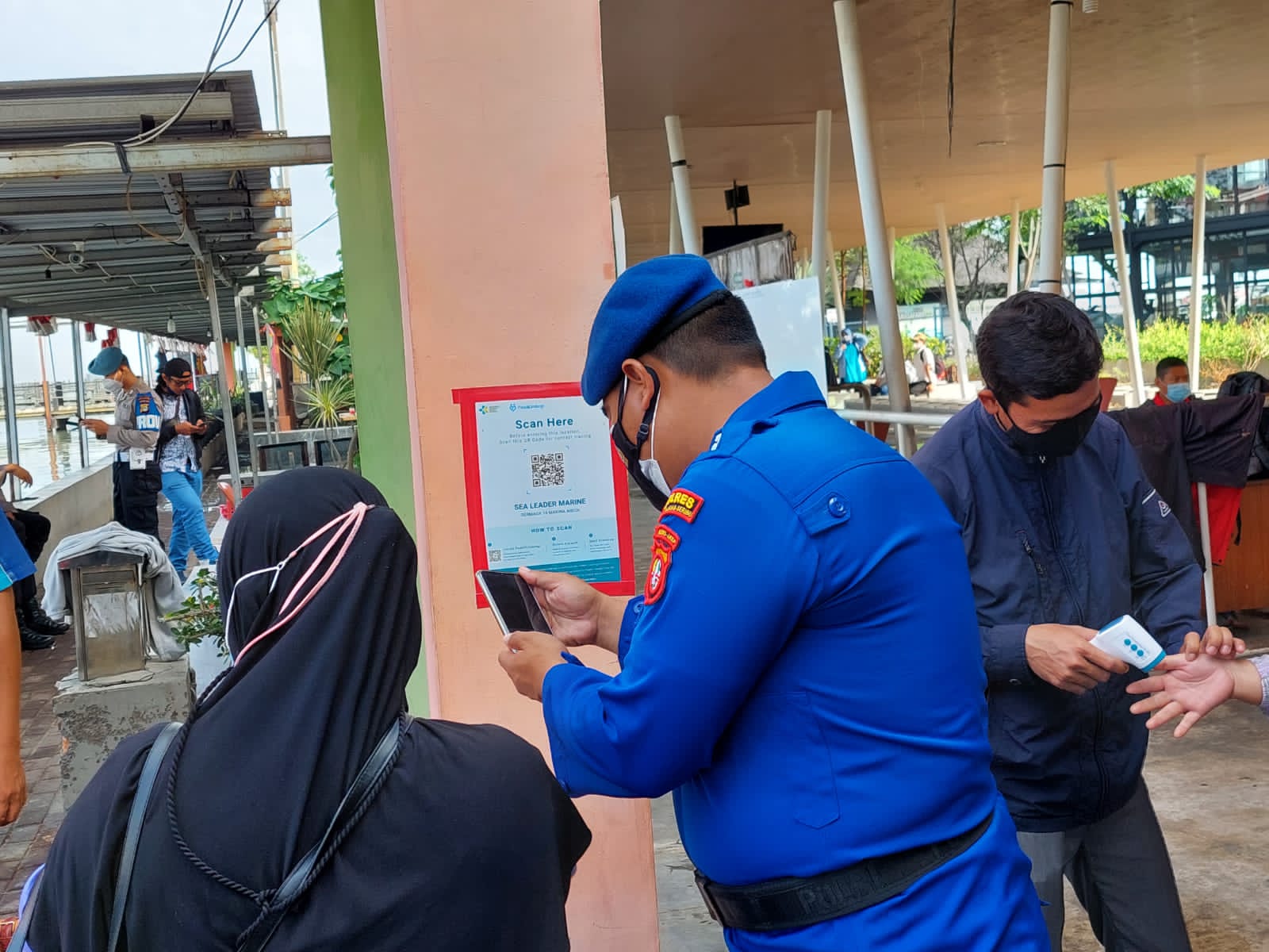 97 Wisatawan Ke Pulau Seribu Dari Dermaga Marina Ancol Scan Barcode Peduli Lindungi